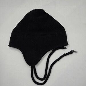 EMS‎ Eastern Mountain Sports Hat Polartec Black Fleece Beanie